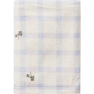 Garbo&Friends Gingham Sorrel Blue Terry badehåndklæde 70x140 cm
