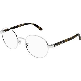 Gucci Mand GG1585O 002 Optiske stel Metal Sølv Transparent Rund