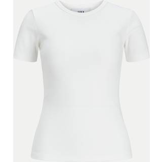 Jjxx - Jxfrankie Str Ss Rib Tee - 4244251 Bright White