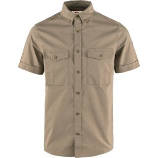 Fjällräven Övik Air Stretch SS Shirt L SUEDE BROWN