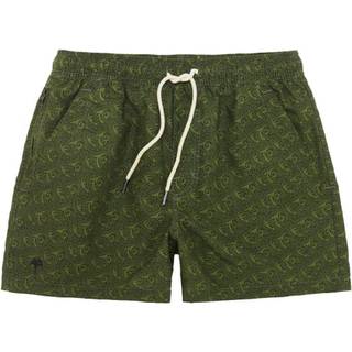 OAS Printed Swimshorts Green Squiggle
