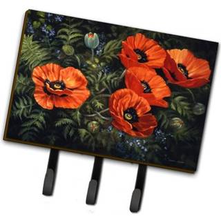 """" Caroline's Treasures BDBA0007TH68 POPPIES AF DAPHNE BAXTER LANSH ELLER KEY HOLDER STOR MULTICOLOR """"