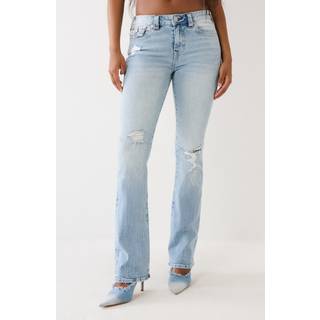 True Religion - Blå - Becca Mid Rise Bootcut Flap - W25