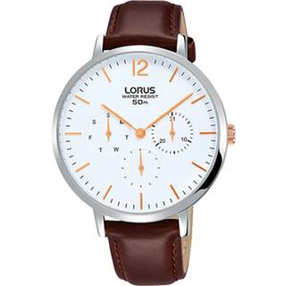 Lorus Quartz White Dial Brown Leather Strap Ladies Watch RP691CX9
