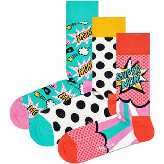 Unique Mother's Day Gifts | Fun 3-Pack Sock Gift Set - Pink, White, Yellow, Light Green, Black - 36-40