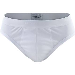 Novila Herren Sport-Slip weiß Ägyptische Baumwolle unifarben