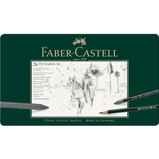 Faber Castell Faber-Castell PITT GRAPHITE - pencil crayon and paint brush set - 2B 2H 3B 4B 6B 8B 9B B HB