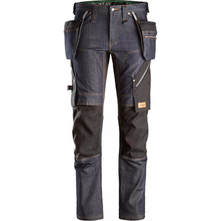 Snickers arbejdsbukser 6955 50 denim/sort 69556504050