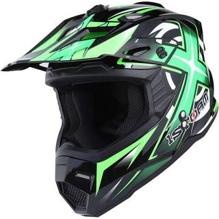 1Storm voksen motocross hjelm BMX MX ATV Dirt Bike Four Wheeler Quad Motorcykel Full Face Hjelm Racing Style: HF801 Sonic Green