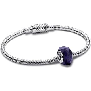 Pandora 68121 Damenarmband Silber Facettiertes Blaues Muranoglas Starter-Set