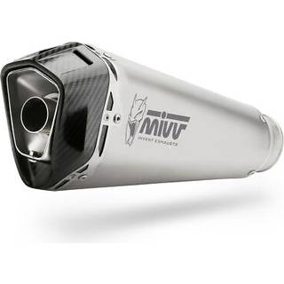 MIVV Delta Race-udstødningssystem med EG-BE Kulstof, sort, rustfrit stål