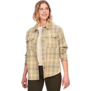 Marmot Women's Fairfax Light Weight Boyfriend Flannel Wheat, XS