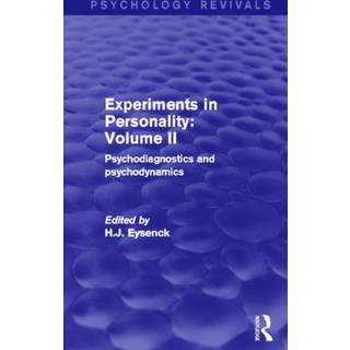 Experiments in Personality: Volume 2