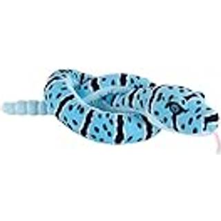 Wild Republic Snakes Eco Blue Rock Rattle fylld djur 54 tum Plush Toy Fill är snurrat återvunnet vattenflaskor Eco Friendly