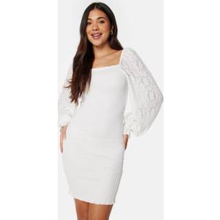 BUBBLEROOM Jayla smock dress Offwhite L