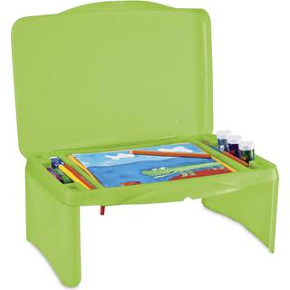 Hjertelsangb?rn b?rbart foldede sk?d skrivebord med stor opbevaringsaktivitetsbakke 17 """" L x 12 """" W x 7 """" H Pink