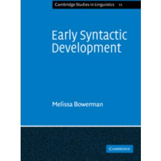 Early Syntactic Development
