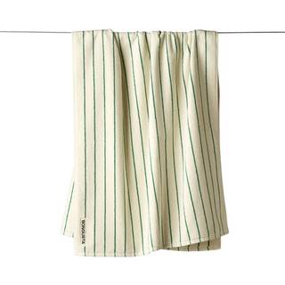 Bongusta Naram Håndklæder Pure White & Grass - 70 x 140 cm