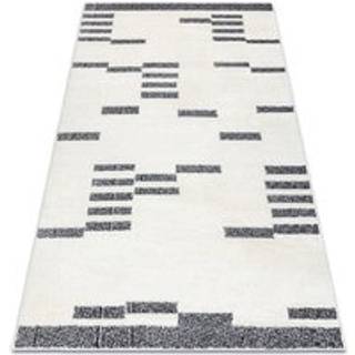 Tæppe moderne MODE 8511 geometrisk creme / sort 140x190 cm