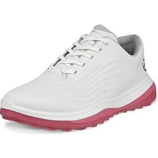 Ecco LT1 Vandtætte Dame Golfsko Uden Spikes - White/Bubblegum - Str. 36 Normal