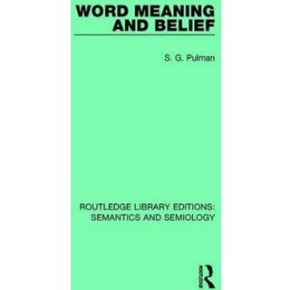 Word Meaning and Belief