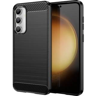 SKALO Samsung S23 FE Armor Carbon Stødsikker TPU-cover - Sort