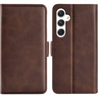 SKALO Samsung S24 Premium Wallet Flip Cover - Brun
