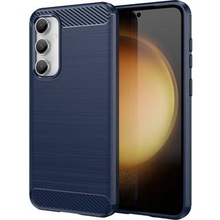 SKALO Samsung S23 FE Armor Carbon Stødsikker TPU-cover - Blå