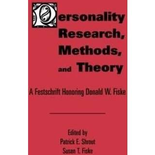 Personality Research, Methods, and Theory