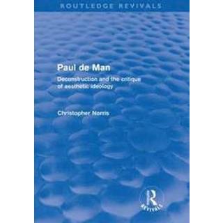 Paul de Man (Routledge Revivals)
