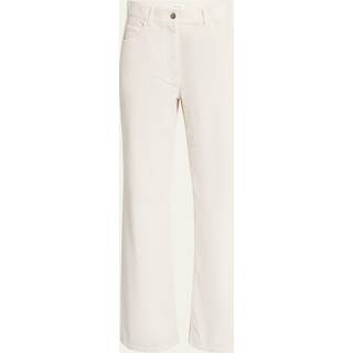 The Row Dan cotton corduroy flared pants - white - M
