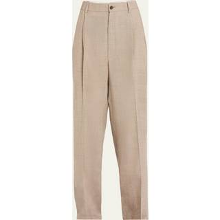 The Row Tor virgin wool wide-leg pants - beige - XXS