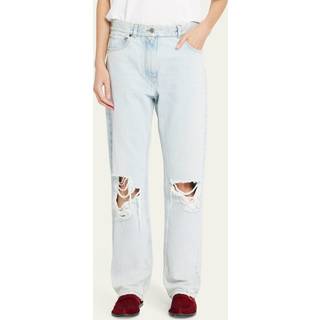 The Row Burty mid-rise distressed straight jeans - blue - XS