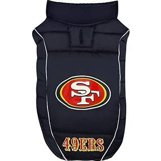 Pets First Pets NFL-licenseret hunde- og katvest Pet Puffer dunfrakke Team Color Medium US
