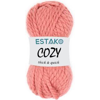 Estako hyggelig tyk og hurtig garn 20% uld 80% akryl blød super voluminøs vægt #6 strikning og hæklende garn 3,52 oz (100gr) 65 yds (60 m) (52098