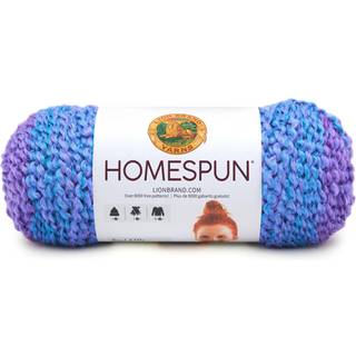 (1 Skein) Lion Brand Yarn Homespun Voluminy Yarn Petunia Stripes