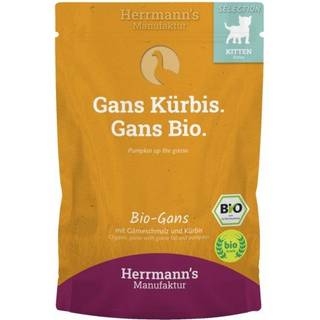 Herrmann's Manufaktur Selection Kitten vådfoder til kattekillinger med økologisk gås 159.50 DKK/1 kg (20 x 100.0g)