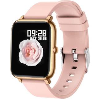 Popglory Smartwatch, fitness-tracker med iltmætning i blodet, blodtryk og pulsmåler, IP67-vandtæt smartwatch, træningsur