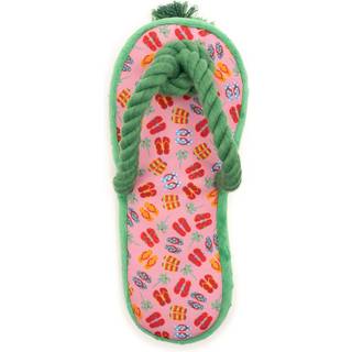 Den værdige hund flip flop hård hundelegetøj - holdbar chomp -resistente med flere squeakers - sikkert ikke -giftigt materiale - til indendørs og