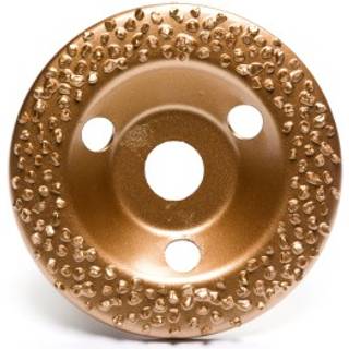 Carbide slibeskive til vinkelsliber, buet, Ø125 mm, korn 14 - huldiameter 22,2 mm