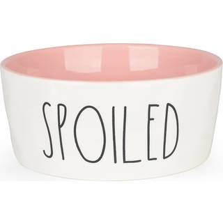 Woofinpets 70 oz keramisk hunde skål - 8 '' ekstra stor mad vand tunge told ikke -skridsikker hundefad til mellemstore og store hunde madgrad por