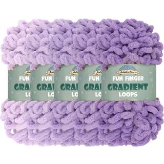 Jubileeyarn Fun Finger Gradient Loops Yarn - Jumbo Polyester - 100G/Skein - Summanus - 5 Skeins