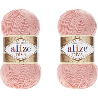 Alize diva garn håndstrikningsgarn 100% mikrofiber akrylgarn alize diva silke effekt tråd hæklet kunst blonder håndværk masser af 2 nede 200gr 76