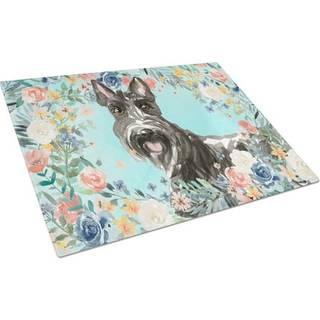 Caroline's Treasures CK3412LCB Scottish Terrier Glass Cutting Board Stor dekorativt tempereret glas Køkkenskæring og serveringsplade Stor i stor