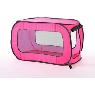 Beatrice Home Fashions Brbar sammenklappelig Pop Up Kennel Rejse Katte- og Hundebur 40"""" L x 27"""" B x 27"""" H Fuchsia