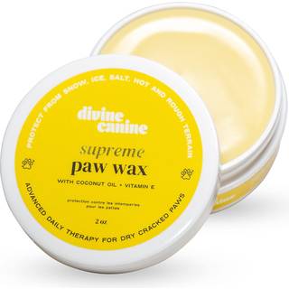 Dog Paw Balm - 2 oz Paw Wax - Lick -Safe Soother for Dry and Cracked Paws med kokosnøddeolie Jojoba Oil and E -vitamin - Beskytter mod sneis varm