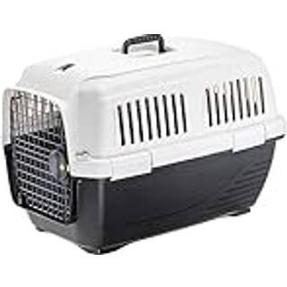 Ferplast Cat Carrier CLIPPER 3 - Hund og kat transportkasse, IATA godkendt, til små hunde og katte op til 15 kg, transportabel til bil, fly og tog, med st