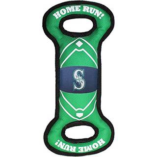 MLB SEATTLE MARINERS Hundelegetj med baseballbane med dobbeltkantsm og indre SQUEAKER