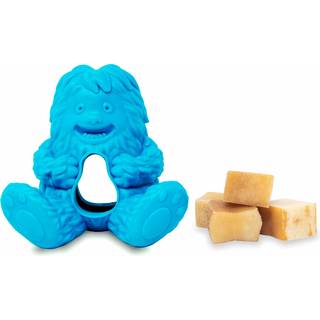Yeti Puff og Play Dog Toy Interactive Nuggets behandler Dispenser Puzzle Fun Stimulating Chew Toy for Toething Behaviour Training Angst Beroliget