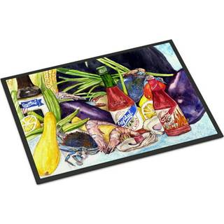 """" Caroline's Treasures 8637Mat Crystal Hot Sauce med skaldyr indendørs eller udendørs mat 18 x 27 """" ""Multicolor"" ""